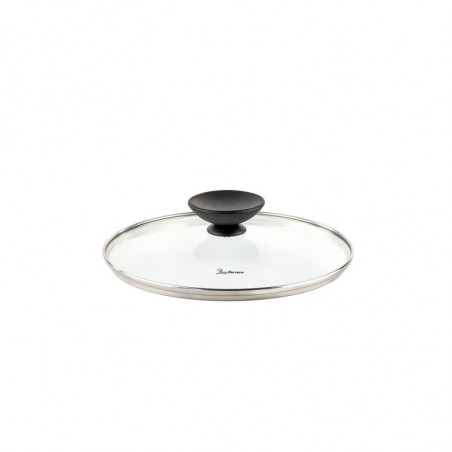 Κατσαρόλα Luigi Ferrero Prima FR-2244, 22x9,5 cm, 3,1 l, Αντικολλητική μαρμάρινη επίστρωση, Γυάλινο καπάκι με τρύπα ατμού, Επαγωγή, Σκούρο μπλε