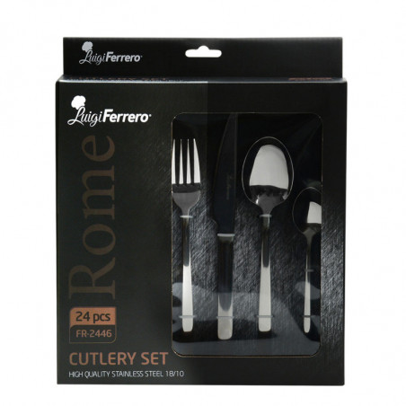 Σετ 24 μαχαιροπήρουνων Luigi Ferrero Rome FR-2446, Ανοξείδωτο, Ασημί