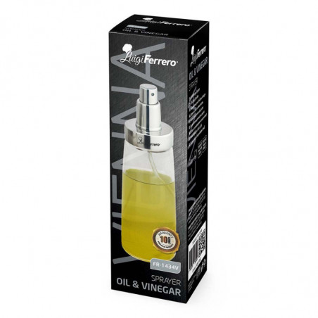 Δοσομετρητής ξιδιού και λαδιού Luigi Ferrero Vienna FR-1434V, 200 ml, Ανοξείδωτο, Γυαλί, Ασημί