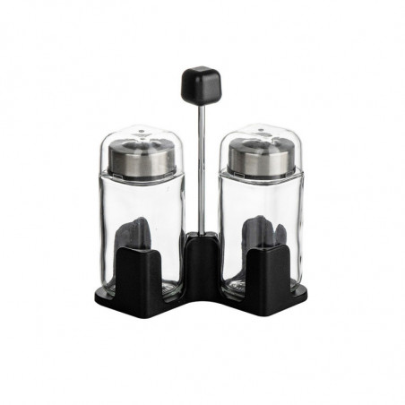 Σετ αλατιέρας Luigi Ferrero Rome FR-7902R, 100 ml, 3 τεμάχια, Βάση, Ανοξείδωτο, Διαφανές/inox