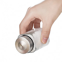 Σετ αλατιέρας Luigi Ferrero Rome FR-7902R, 100 ml, 3 τεμάχια, Βάση, Ανοξείδωτο, Διαφανές/inox