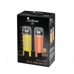 Luigi Ferrero Rome FR-7903R, 270 ml, 3 τεμάχια, Γυαλί, Ανοξείδωτο, Διαφανές/inox