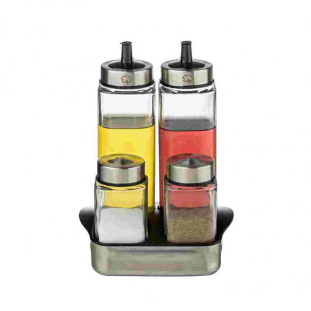 Luigi Ferrero Rome FR-7904R, 270 ml, 5 τεμάχια, Γυαλί, Ανοξείδωτο, Διαφανές/inox