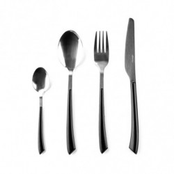 Σετ 24 μαχαιροπήρουνων Luigi Ferrero Rosso FR-2451, Ανοξείδωτο, Μαύρο/inox