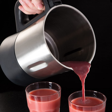 Russell Hobbs Soup & Blend 21480-56, 1200W, 1.75L, θέρμανση, 8 προγράμματα, ηχητικός συναγερμός, σύστημα ασφαλείας, διατήρηση θερμότητας, μαύρο/Inox