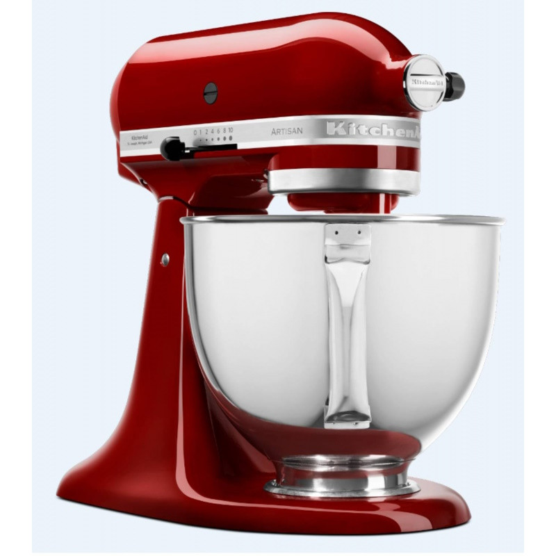 Πλανητικό μίξερ KitchenAid Artisan Elegance 5KSM125EGC, 300W, 4.8L, Direct drive, 10 ταχύτητες, σκούρο κόκκινο