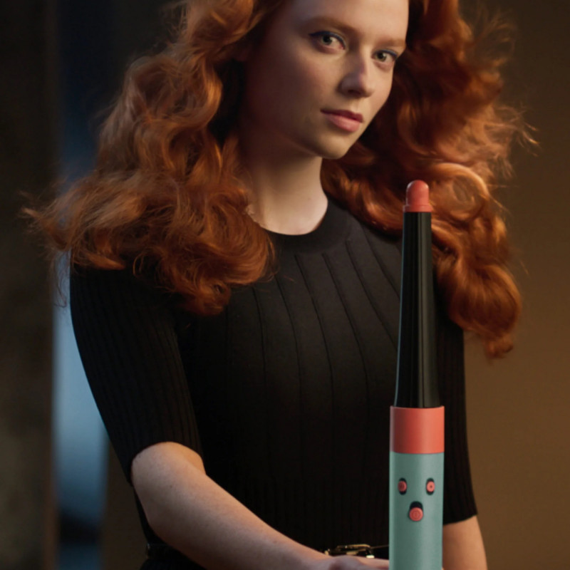 Σγουρομάλλα Dyson HS08 Airwrap i.d.™ Curly+Coily CePa/Tz, 1300W, 13.5 l/s, Αυτοματοποιημένο μπούκωμα, ιονισμός, 3 ταχύτητες, 3 θερμοκρασίες, Bluetooth, Κεραμική πατίνα/topaz