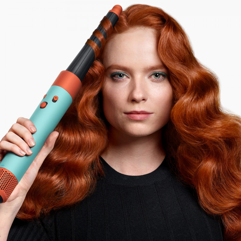 Σγουρομάλλα Dyson HS08 Airwrap i.d.™ Curly+Coily CePa/Tz, 1300W, 13.5 l/s, Αυτοματοποιημένο μπούκωμα, ιονισμός, 3 ταχύτητες, 3 θερμοκρασίες, Bluetooth, Κεραμική πατίνα/topaz
