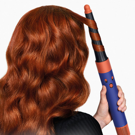 Dyson HS08 Airwrap i.d.™ Straight + Wavy T1/T2 Vi/To Hair Curler, 1300W, 13.5 l/s, Αυτόματο μπούκωμα, ιονισμός, 3 ταχύτητες, 3 θερμοκρασίες, Bluetooth, Μωβ/Τοπάζ