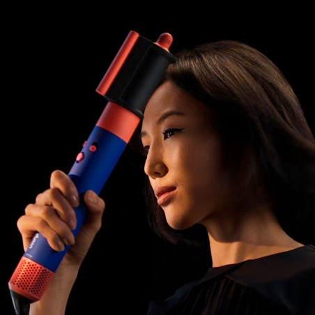 Dyson HS08 Airwrap i.d.™ Straight + Wavy T1/T2 Vi/To Hair Curler, 1300W, 13.5 l/s, Αυτόματο μπούκωμα, ιονισμός, 3 ταχύτητες, 3 θερμοκρασίες, Bluetooth, Μωβ/Τοπάζ