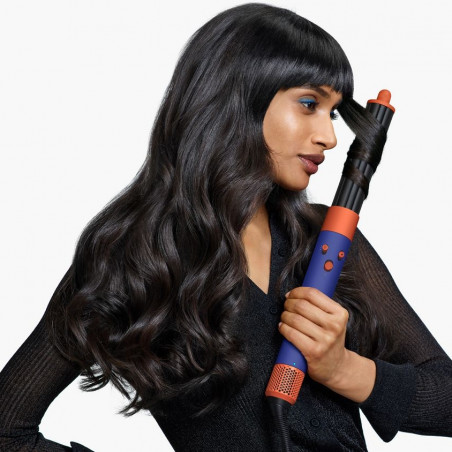 Dyson HS08 Airwrap i.d.™ Straight + Wavy T1/T2 Vi/To Hair Curler, 1300W, 13.5 l/s, Αυτόματο μπούκωμα, ιονισμός, 3 ταχύτητες, 3 θερμοκρασίες, Bluetooth, Μωβ/Τοπάζ