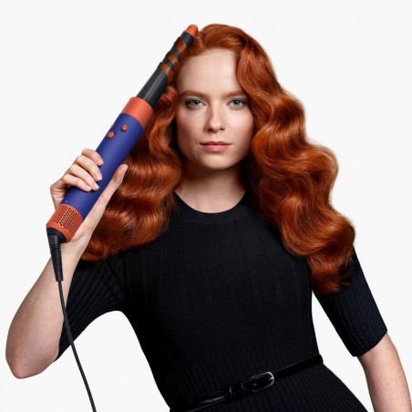 Dyson HS08 Airwrap i.d.™ Straight + Wavy T1/T2 Vi/To Hair Curler, 1300W, 13.5 l/s, Αυτόματο μπούκωμα, ιονισμός, 3 ταχύτητες, 3 θερμοκρασίες, Bluetooth, Μωβ/Τοπάζ