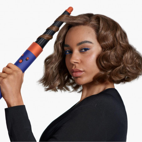 Dyson HS08 Airwrap i.d.™ Straight + Wavy T1/T2 Vi/To Hair Curler, 1300W, 13.5 l/s, Αυτόματο μπούκωμα, ιονισμός, 3 ταχύτητες, 3 θερμοκρασίες, Bluetooth, Μωβ/Τοπάζ