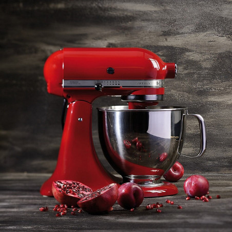 Πλανητικό μίξερ με εξάρτημα ζύμωσης KitchenAid Artisan Elegance 5KSM125EER, 300W, 4,8 λίτρα, απευθείας κίνηση, 10 ταχύτητες, μαύρο