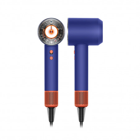 Στεγνωτήρας μαλλιών Dyson Supersonic Nural HD16 VnBu/Topaz, 1600W, 3 ταχύτητες, 4 θερμοκρασίες, αρνητικά ιόντα, 5 εξαρτήματα, προστατευτικό τριχωτού της κεφαλής, μπλε/Topaz