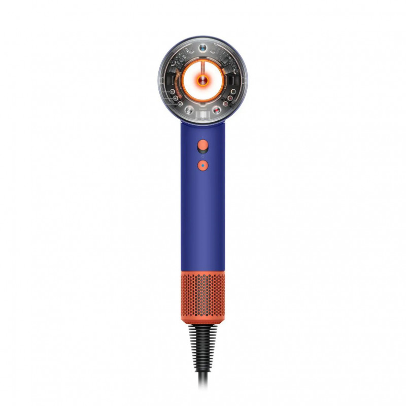 Στεγνωτήρας μαλλιών Dyson Supersonic Nural HD16 VnBu/Topaz, 1600W, 3 ταχύτητες, 4 θερμοκρασίες, αρνητικά ιόντα, 5 εξαρτήματα, προστατευτικό τριχωτού της κεφαλής, μπλε/Topaz