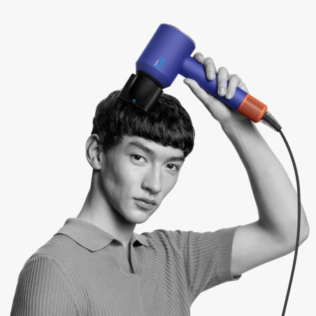 Στεγνωτήρας μαλλιών Dyson Supersonic Nural HD16 VnBu/Topaz, 1600W, 3 ταχύτητες, 4 θερμοκρασίες, αρνητικά ιόντα, 5 εξαρτήματα, προστατευτικό τριχωτού της κεφαλής, μπλε/Topaz