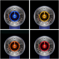 Στεγνωτήρας μαλλιών Dyson Supersonic Nural HD16 VnBu/Topaz, 1600W, 3 ταχύτητες, 4 θερμοκρασίες, αρνητικά ιόντα, 5 εξαρτήματα, προστατευτικό τριχωτού της κεφαλής, μπλε/Topaz