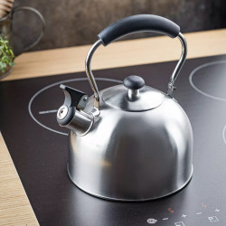 Βραστήρας Kinghoff KH 1859, 2.5 l, Επαγωγή, Ξύλινη λαβή, Inox