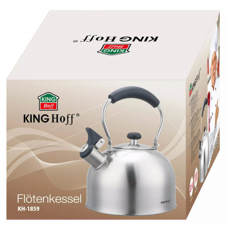 Βραστήρας Kinghoff KH 1859, 2.5 l, Επαγωγή, Ξύλινη λαβή, Inox