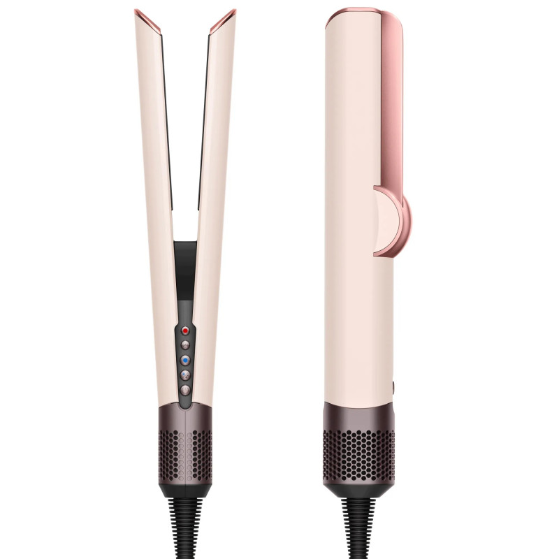 Ίσιωμα μαλλιών Dyson HT01 Airstrait CePk/RoGd, 1600W, Mach 140C, Ιονισμός, 6 επίπεδα θερμοκρασίας, Θωράκιση μαλλιών, Χάλκινο φινίρισμα, Οθόνη LCD, Κεραμικό ροζ/ροζ χρυσό