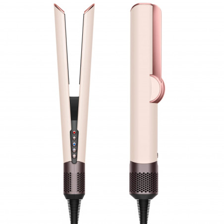 Ίσιωμα μαλλιών Dyson HT01 Airstrait CePk/RoGd, 1600W, Mach 140C, Ιονισμός, 6 επίπεδα θερμοκρασίας, Θωράκιση μαλλιών, Χάλκινο φινίρισμα, Οθόνη LCD, Κεραμικό ροζ/ροζ χρυσό