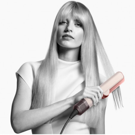 Ίσιωμα μαλλιών Dyson HT01 Airstrait CePk/RoGd, 1600W, Mach 140C, Ιονισμός, 6 επίπεδα θερμοκρασίας, Θωράκιση μαλλιών, Χάλκινο φινίρισμα, Οθόνη LCD, Κεραμικό ροζ/ροζ χρυσό