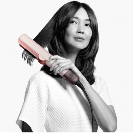Ίσιωμα μαλλιών Dyson HT01 Airstrait CePk/RoGd, 1600W, Mach 140C, Ιονισμός, 6 επίπεδα θερμοκρασίας, Θωράκιση μαλλιών, Χάλκινο φινίρισμα, Οθόνη LCD, Κεραμικό ροζ/ροζ χρυσό