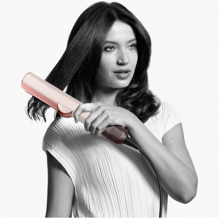 Ίσιωμα μαλλιών Dyson HT01 Airstrait CePk/RoGd, 1600W, Mach 140C, Ιονισμός, 6 επίπεδα θερμοκρασίας, Θωράκιση μαλλιών, Χάλκινο φινίρισμα, Οθόνη LCD, Κεραμικό ροζ/ροζ χρυσό