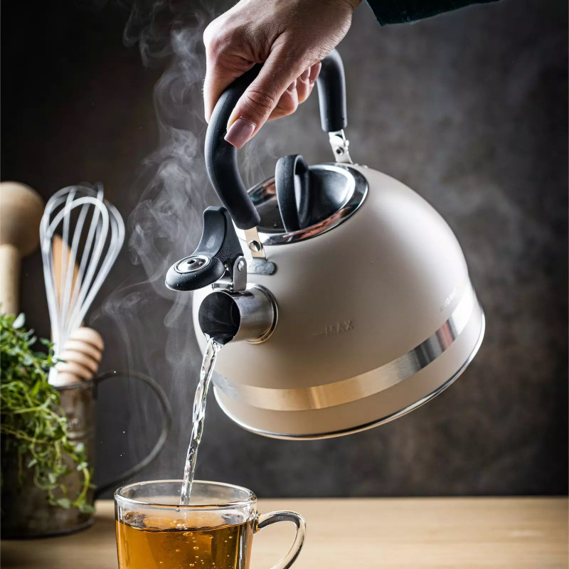 Βραστήρας Kinghoff KH 1854, 1.8 l, Επαγωγή, Θερμομονωμένη λαβή, Μπεζ