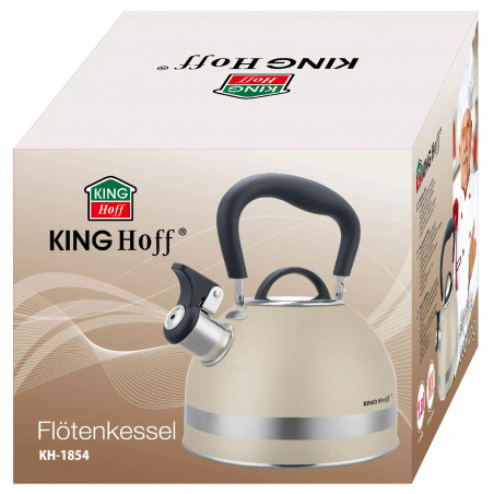 Βραστήρας Kinghoff KH 1854, 1.8 l, Επαγωγή, Θερμομονωμένη λαβή, Μπεζ