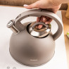 Klausberg KB-7912, 2.5 l, Λαβή με εφέ ξύλου, Επαγωγή, Ανοιχτό γκρι
