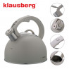 Klausberg KB-7912, 2.5 l, Λαβή με εφέ ξύλου, Επαγωγή, Ανοιχτό γκρι