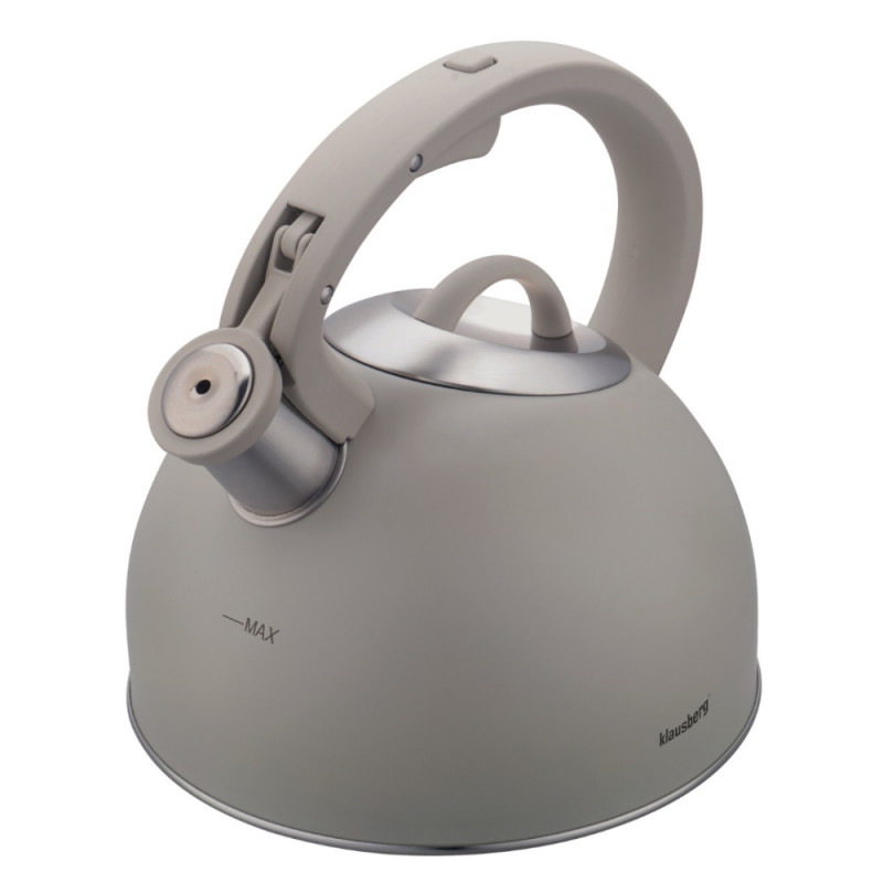 Klausberg KB-7912, 2.5 l, Λαβή με εφέ ξύλου, Επαγωγή, Ανοιχτό γκρι
