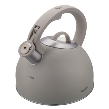 Klausberg KB-7912, 2.5 l, Λαβή με εφέ ξύλου, Επαγωγή, Ανοιχτό γκρι