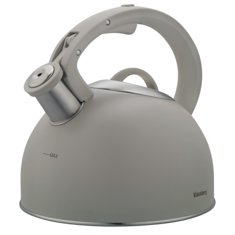 Klausberg KB-7912, 2.5 l, Λαβή με εφέ ξύλου, Επαγωγή, Ανοιχτό γκρι