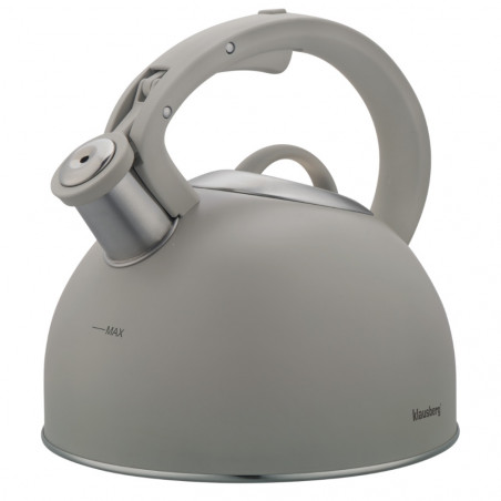 Klausberg KB-7912, 2.5 l, Λαβή με εφέ ξύλου, Επαγωγή, Ανοιχτό γκρι