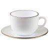 Σετ φλιτζάνια και πιατάκια Klausberg KH 1929, 12 τμχ, 210 ml, Opal, λευκό/χρυσό