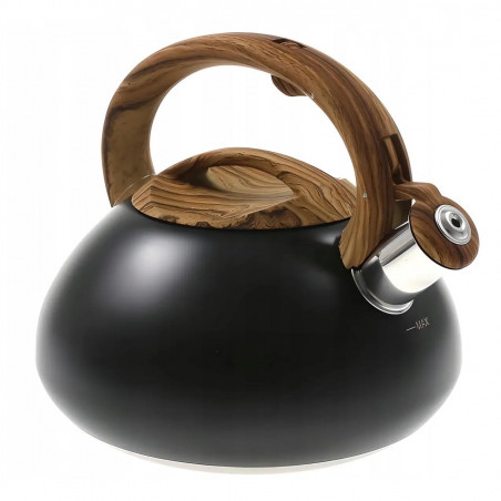 Klausberg KB 7565, 3 L, παχιά βάση, επαγωγική, μαύρο/καφέ