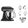 Πλανητικό μίξερ KitchenAid Artisan Elegance 5KSM175PSEBK, 300 W, 4,8 l, Direct drive, 10 ταχύτητες, Μαύρο χαλί