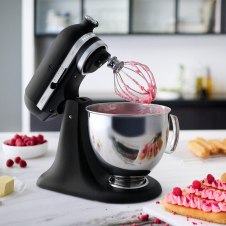 Πλανητικό μίξερ KitchenAid Artisan Elegance 5KSM175PSEBK, 300 W, 4,8 l, Direct drive, 10 ταχύτητες, Μαύρο χαλί