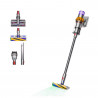 Κάθετη ηλεκτρική σκούπα Dyson V15 Detect Аbsolute, 660W, 0.76 l, 60 λεπτά αυτονομία, Αισθητήρες, 3 λειτουργίες, LCD, Γκρι