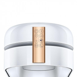 Καθαριστής και ψύκτης αέρα Dyson PC2 De-NOx TP12 Wh/Gd, 40W, 40 m2, 10 ταχύτητες, ταλάντωση, HEPA, MyDyson™, Wi-Fi, LCD, Smart, Φωνητικός έλεγχος, Αυτόματη λειτουργία, Λευκό/Χρυσό