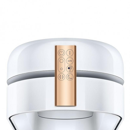 Καθαριστής και ψύκτης αέρα Dyson PC2 De-NOx TP12 Wh/Gd, 40W, 40 m2, 10 ταχύτητες, ταλάντωση, HEPA, MyDyson™, Wi-Fi, LCD, Smart, Φωνητικός έλεγχος, Αυτόματη λειτουργία, Λευκό/Χρυσό