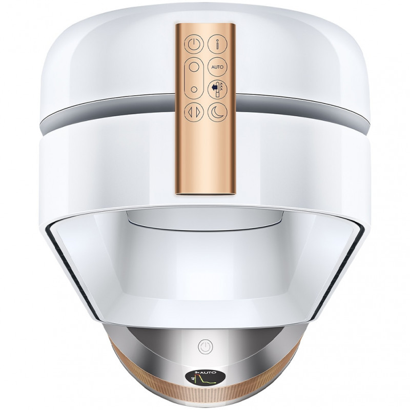 Καθαριστής και ψύκτης αέρα Dyson Cool Formaldehyde™ TP09, 40W, 40 m2, 10 ταχύτητες, ταλάντωση, HEPA, Wi-Fi, LCD, φωνητικός έλεγχος, λευκό/χρυσό