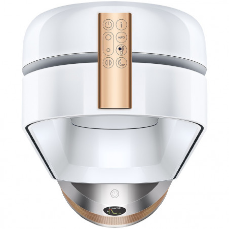 Καθαριστής και ψύκτης αέρα Dyson Cool Formaldehyde™ TP09, 40W, 40 m2, 10 ταχύτητες, ταλάντωση, HEPA, Wi-Fi, LCD, φωνητικός έλεγχος, λευκό/χρυσό