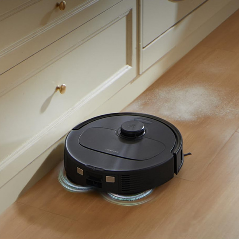 Ρομποτική σκούπα Roborock QR 598, 8000 Pa, 5200 mAh, 60W, 3D χαρτογράφηση, Σταθμός φόρτισης, Αυτονομία 3 ώρες, Μαύρο