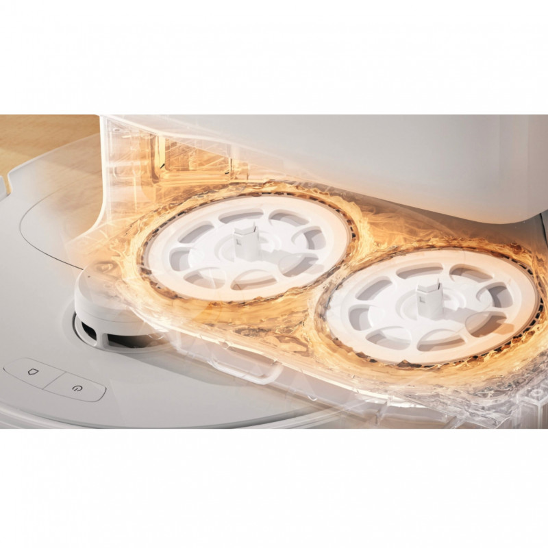 Ρομποτική ηλεκτρική σκούπα Roborock Q Revo Max V, 7000Pa, 180 λεπτά, 300 m2, Στεγνό/Μικρό, Wi-Fi, PreciSense® LiDAR + Reactive AI, Φωνητικός βοηθός, Λευκό