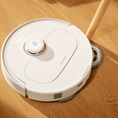 Ρομποτική ηλεκτρική σκούπα Roborock Q Revo Max V, 7000Pa, 180 λεπτά, 300 m2, Στεγνό/Μικρό, Wi-Fi, PreciSense® LiDAR + Reactive AI, Φωνητικός βοηθός, Λευκό