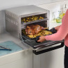 Πολυλειτουργικός φούρνος NINJA Foodi DT200EU, 2400W, 29L, Χρονοδιακόπτης, Convection, Οθόνη αφής, Ομοιόμορφο μαγείρεμα σε δύο επίπεδα, Inox/Μαύρο